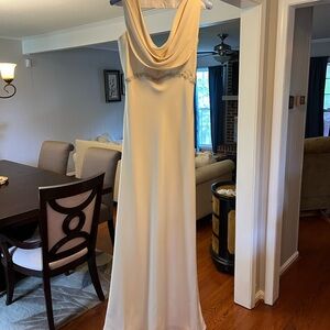 Elegant Cream Maxi Dress